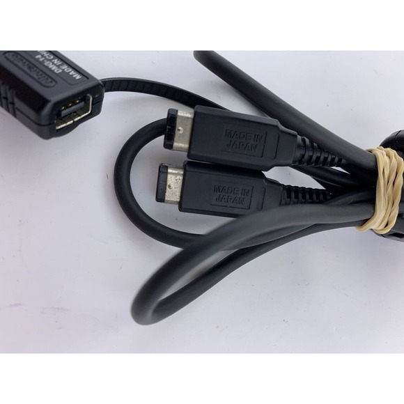 Authentic Nintendo Game Boy Color GBC Link Cable CGB-003 w/ Adapter DMG-14 - Picture 2 of 5